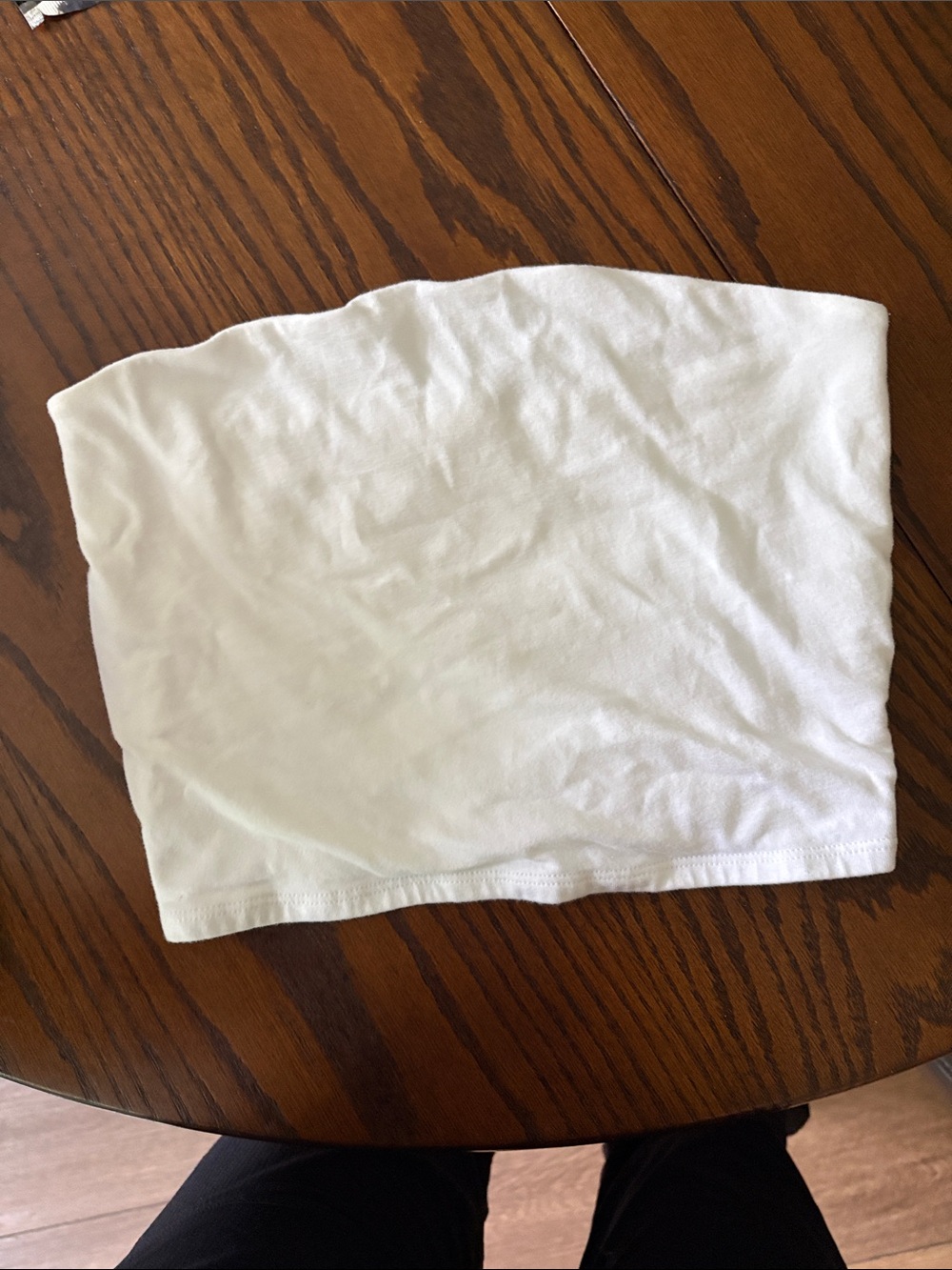Garage white tube top